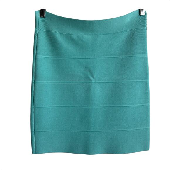 BCBGMaxazria Mini Skirt Women L Simone Bandage High‎ Waist Stretch Y2K Clubwear - Picture 1 of 7